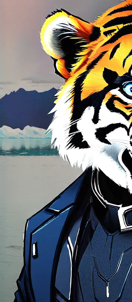 tony stark but also tony the tiger, a scene from the Infinite Tapestry endless AI painting