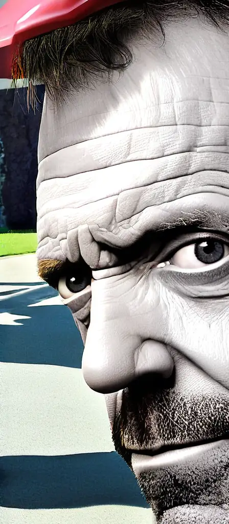 Gregory house closeup face, a scene from the Infinite Tapestry endless AI painting
