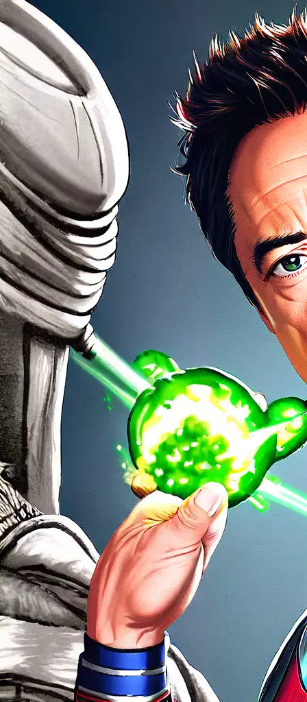 Tony stark fart stinky fart, a scene from the Infinite Tapestry endless AI painting