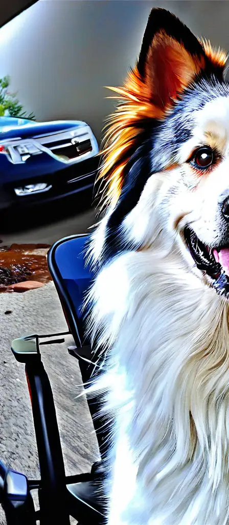 tony bark (dog), a scene from the Infinite Tapestry endless AI painting