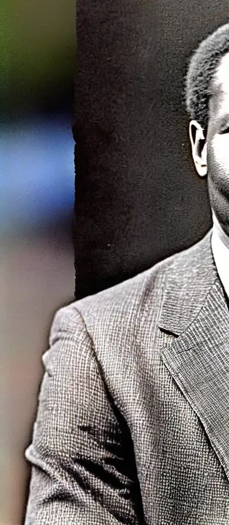 The blackest african man of all time, a scene from the Infinite Tapestry endless AI painting