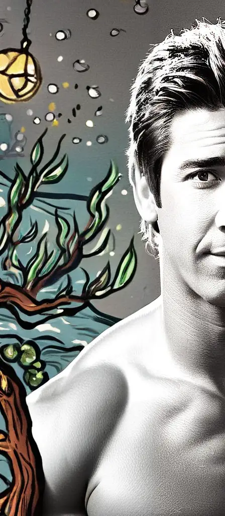 Ross from friends areola, a scene from the Infinite Tapestry endless AI painting