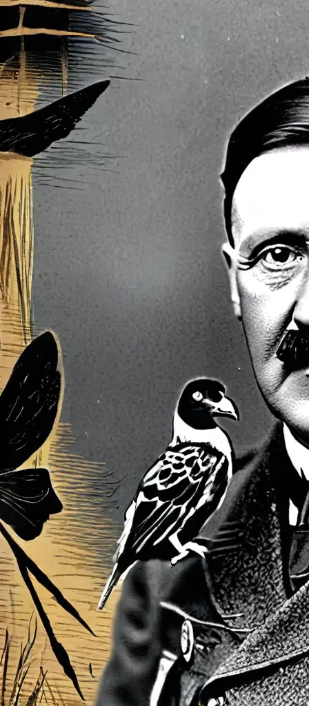 adolf hitler glizzy gobbler, a scene from the Infinite Tapestry endless AI painting