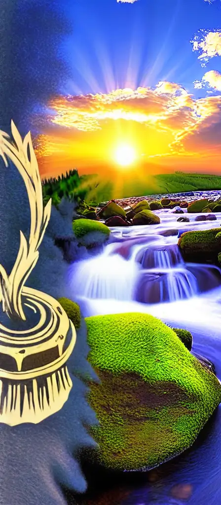 nature landscapes, a scene from the Infinite Tapestry endless AI painting