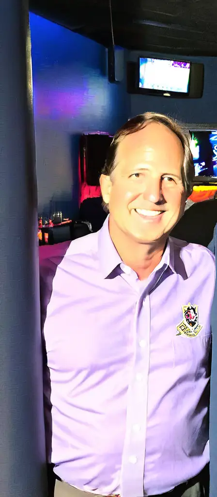 Ken paxton and james talarico at the strip club with bbls, a scene from the Infinite Tapestry endless AI painting