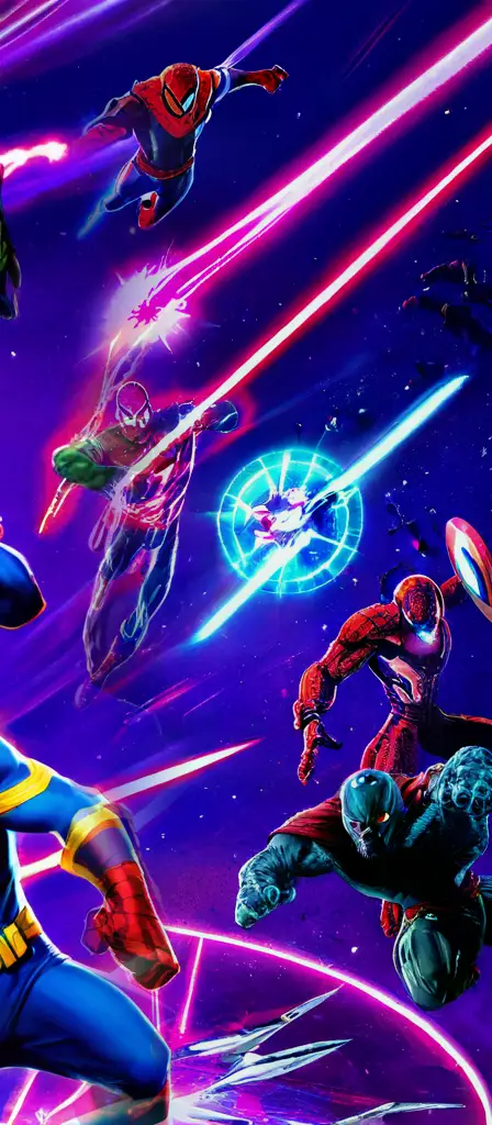 Marvel superheros hypereal 4k, a scene from the Infinite Tapestry endless AI painting